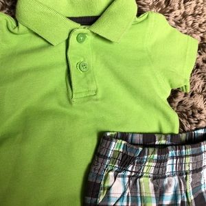 Size 6 month jumping bean polo and short set